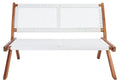 Natural Wood & Rope Foldable Bench Outdoor Patio Garden 48in, Customized