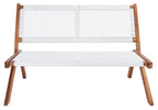 Natural Wood & Rope Foldable Bench Outdoor Patio Garden 48in, Customized