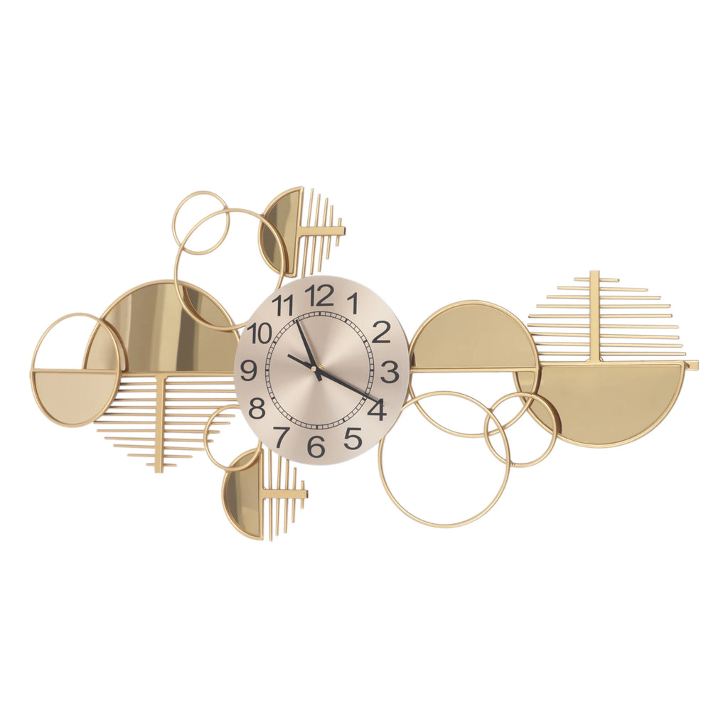Creative Modern Metal Wall Clock,Battery Operated