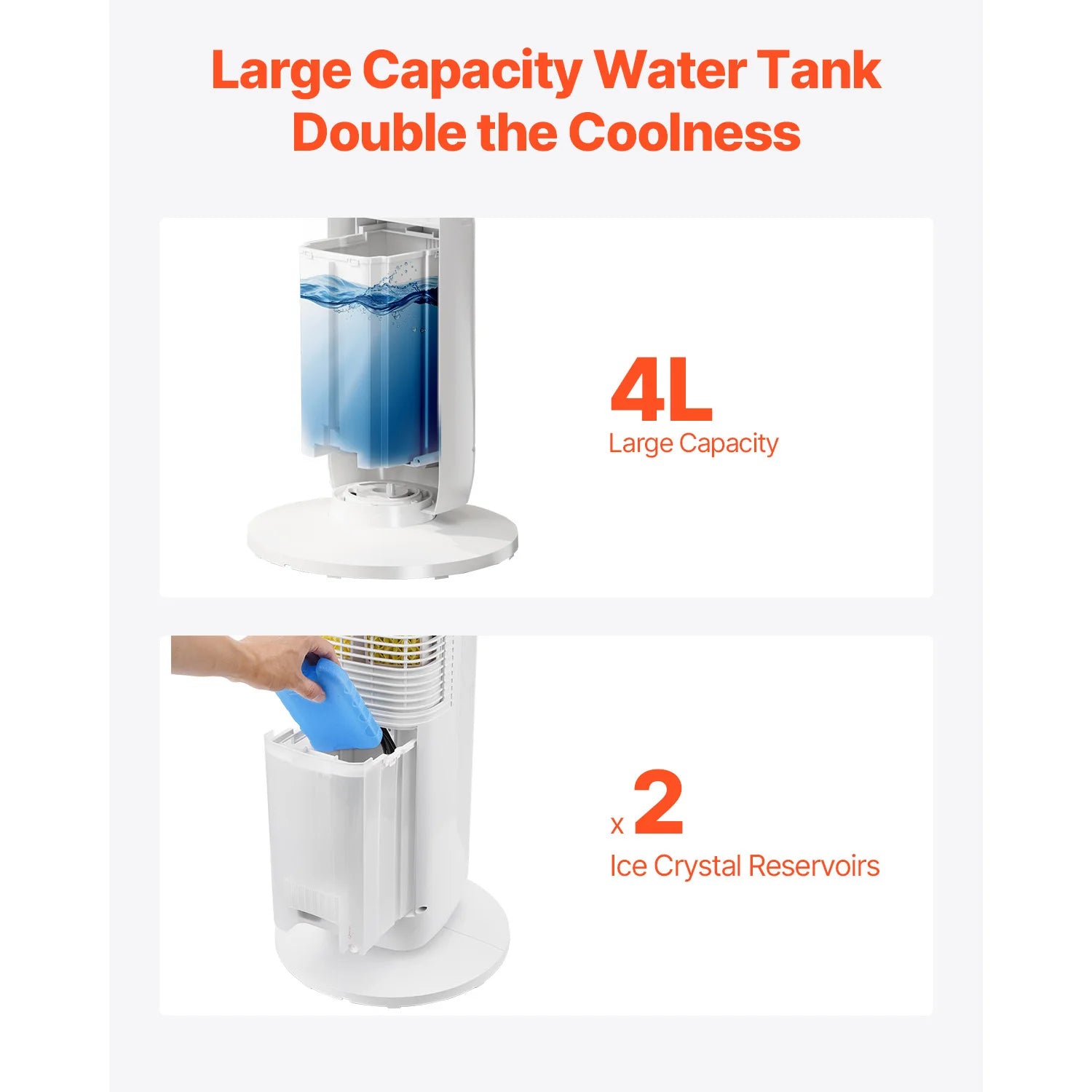 VEVOR Tower Fan 23.3ft/s Velocity Quiet Floor Fan  70° Oscillating Fans for Indoors with 9 Speeds 4 Modes  24H Timer for Bedroom