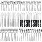 72 Pieces Silverware Set with Steak Knives