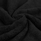SUNTUG Basics 6 Piece Oversized 100% Cotton Bathroom Towel Set Fade Resistant Soft Absorbent 2 Bath 2 Hand 2 Washcloths Black