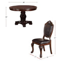 5pc Dining Set with 1 Classic Dining Table & 4x Side Chairs,