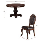 5pc Dining Set with 1 Classic Dining Table & 4x Side Chairs,