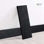 10pcs Self-Adhesive Wooden Stickers Wall Stickers Skirting Lines 10mm Thickness Suitable for All Indoor Places 17.72X4.72In