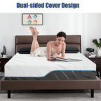 Queen Size Mattress, 8/10 Inch Medium Firm - Extra Firm Dual Sides Flippable Mattress for Back Pain Relief