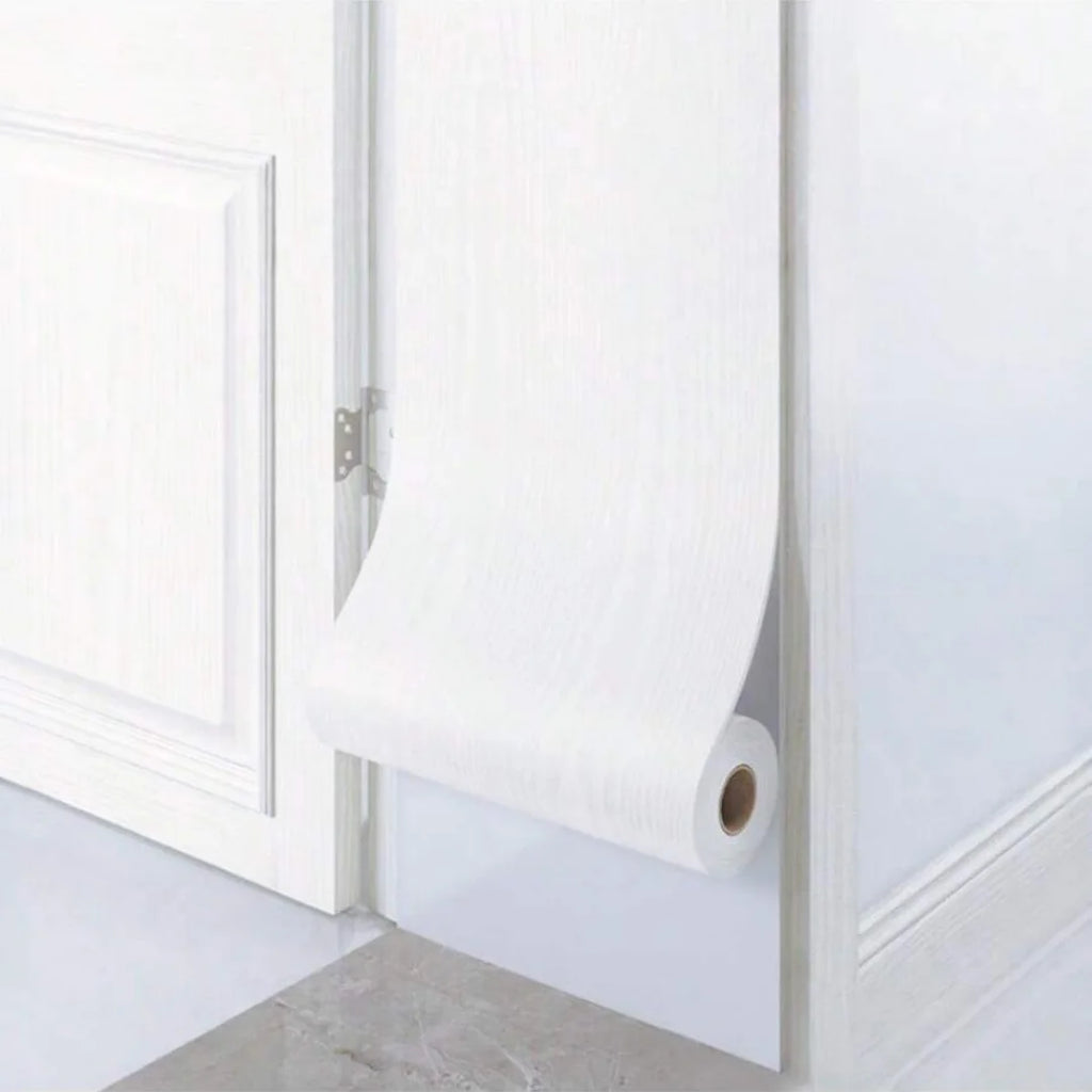1PC 5mx10cm/20cm Imitation Wood Grain Door Frame Decoration Sticker,Bedroom and Living Room Wall Stickers,Floor Decoration Lines