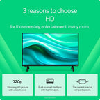 32-Inch HD 720p Smart LED TV with WiFi,