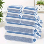 2pcs Luxury Coral Fleece Towel Set - 5-Star Hotel Standard Super Soft Quick Dry Bath & Hand Towels, Non-Shedding, Striped