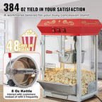12Oz Electric Popcorn Maker with Scoop Spoon