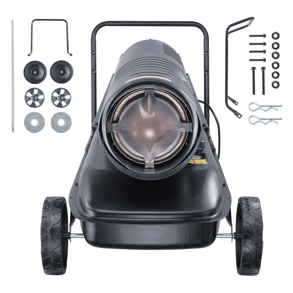 Kerosene Forced Air Heater Portable Torpedo Diesel Space Heater with Thermostat Tank Energy-Efficient heavy-duty Heater