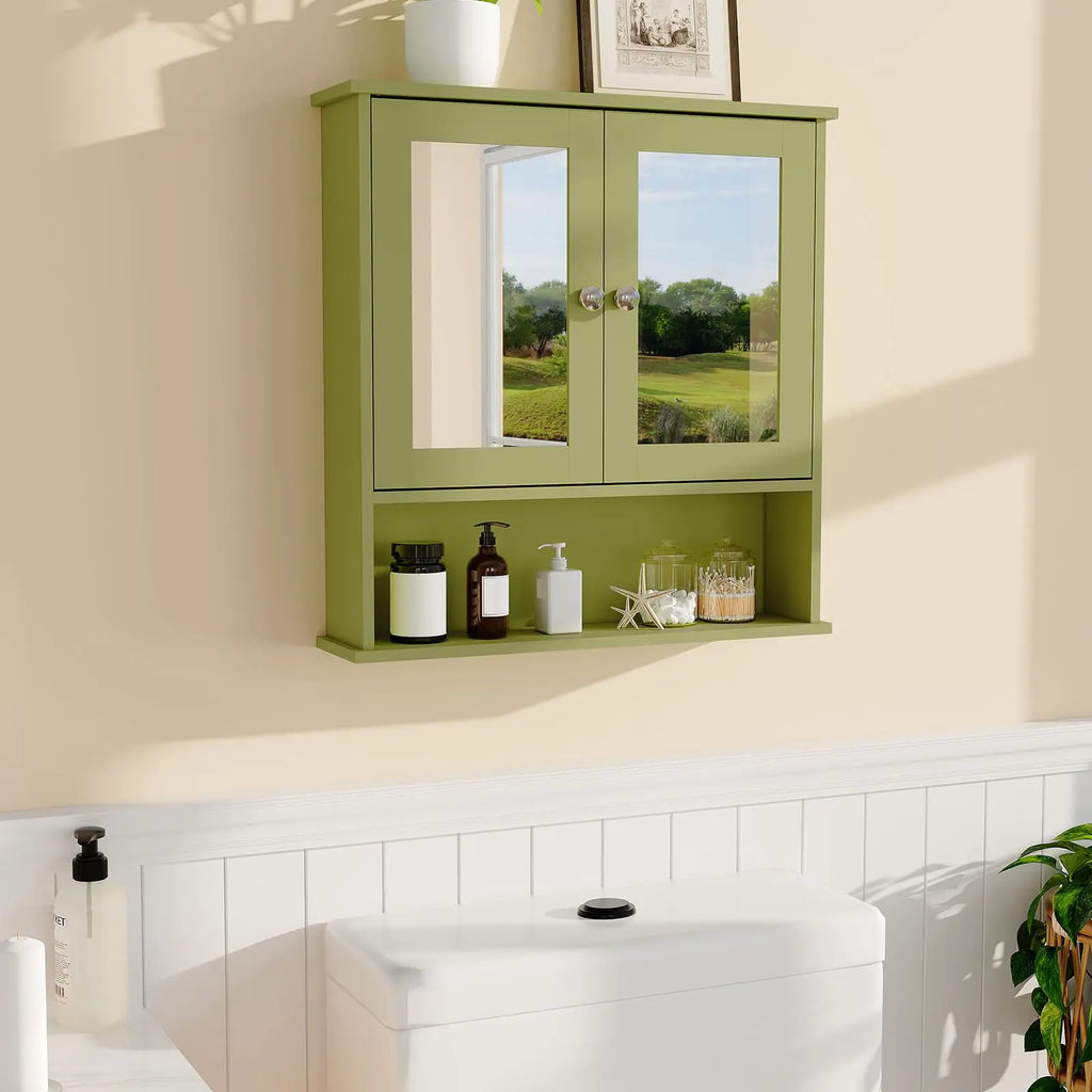 Wall Mounted Medicine Cabinet With Mirror,