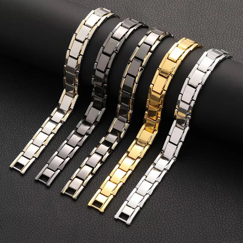 Fashion Stainless Steel Bangle Bracelet 9mm Width Italian Elastic Charm
