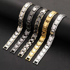 Fashion Stainless Steel Bangle Bracelet 9mm Width Italian Elastic Charm