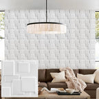 30 pack 3D wall panel. PVC flower textured wall panels. 11.8x11.8 Double-Sided Tape.