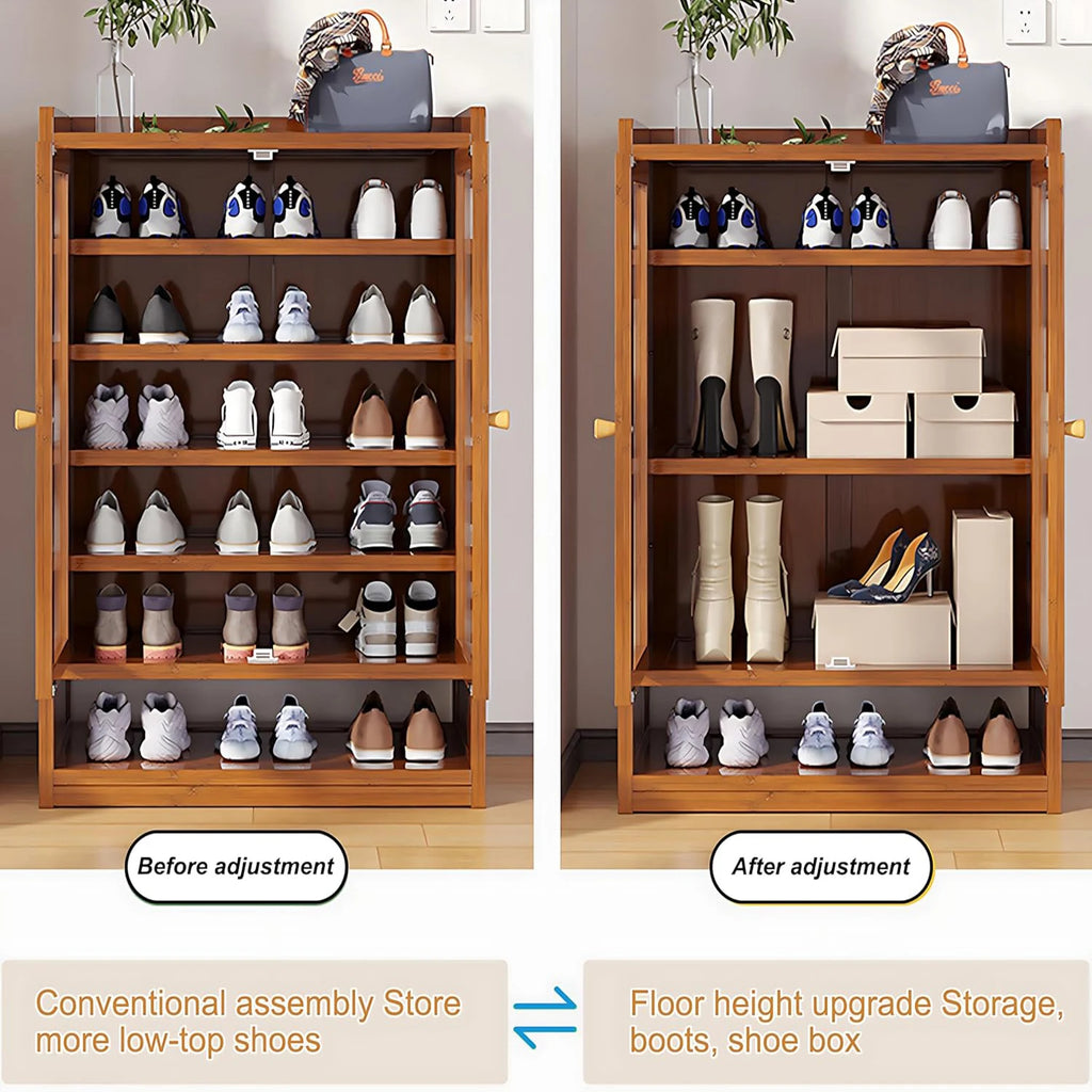 Shoe Rack for Closet, Entryway Shoe Storage Cabinet for 36-40 Pairs,