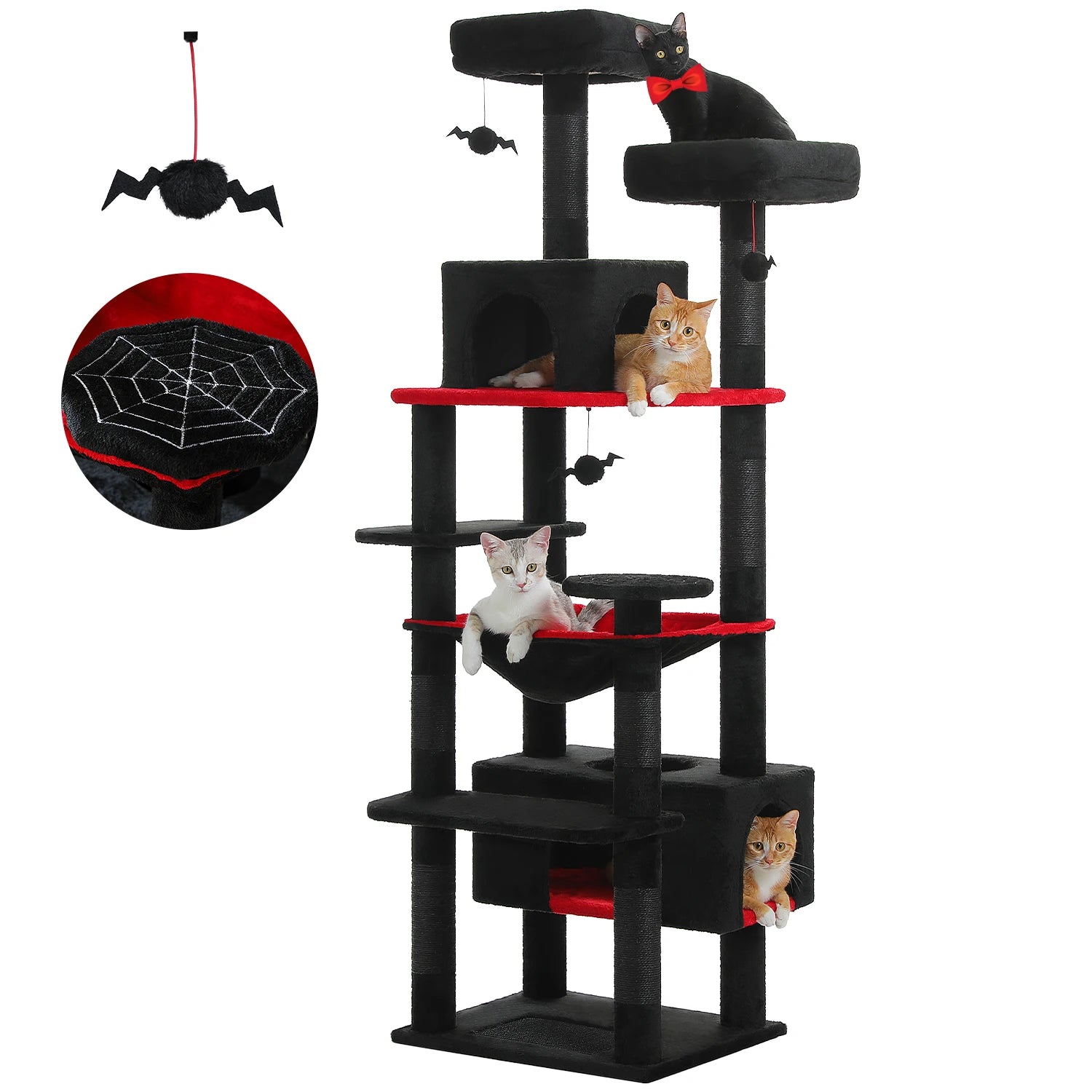 Large Cat Tree and Tower With Covered Scratching Post and much more
