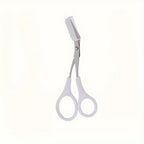 Stainless Steel Eyebrow Trimming Scissors With Comb,