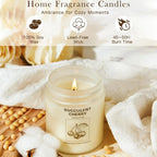 4-Pack Aromatherapy Candles: Lavender, Orange Ginger, Vanilla Scents