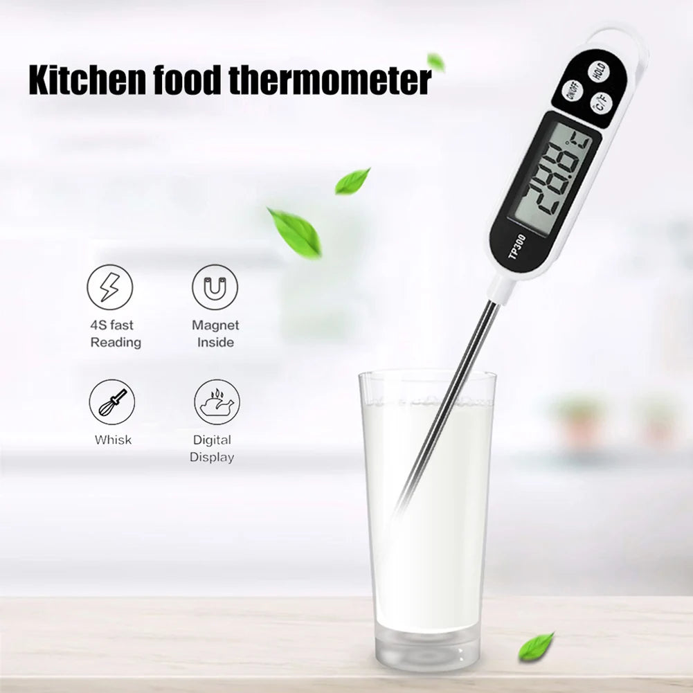 Instant Read Meat Thermometer LCD Display Digital