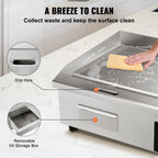 21In Commercial Electric Flat Pan