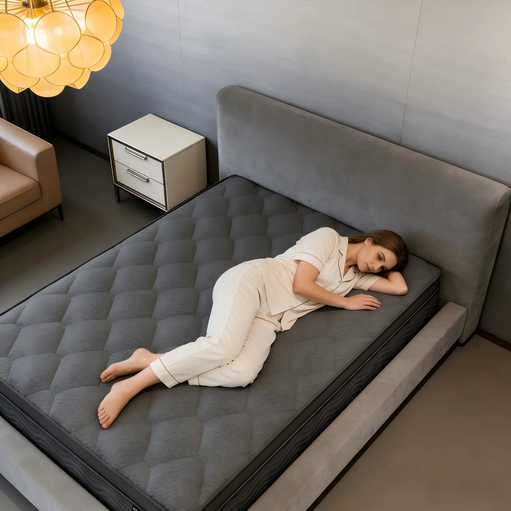 King Queen Full 12 inch Premium Hybrid Mattress in a Box with Back Lumbar Support, Pocket Spring Bed for Motion Isolation
