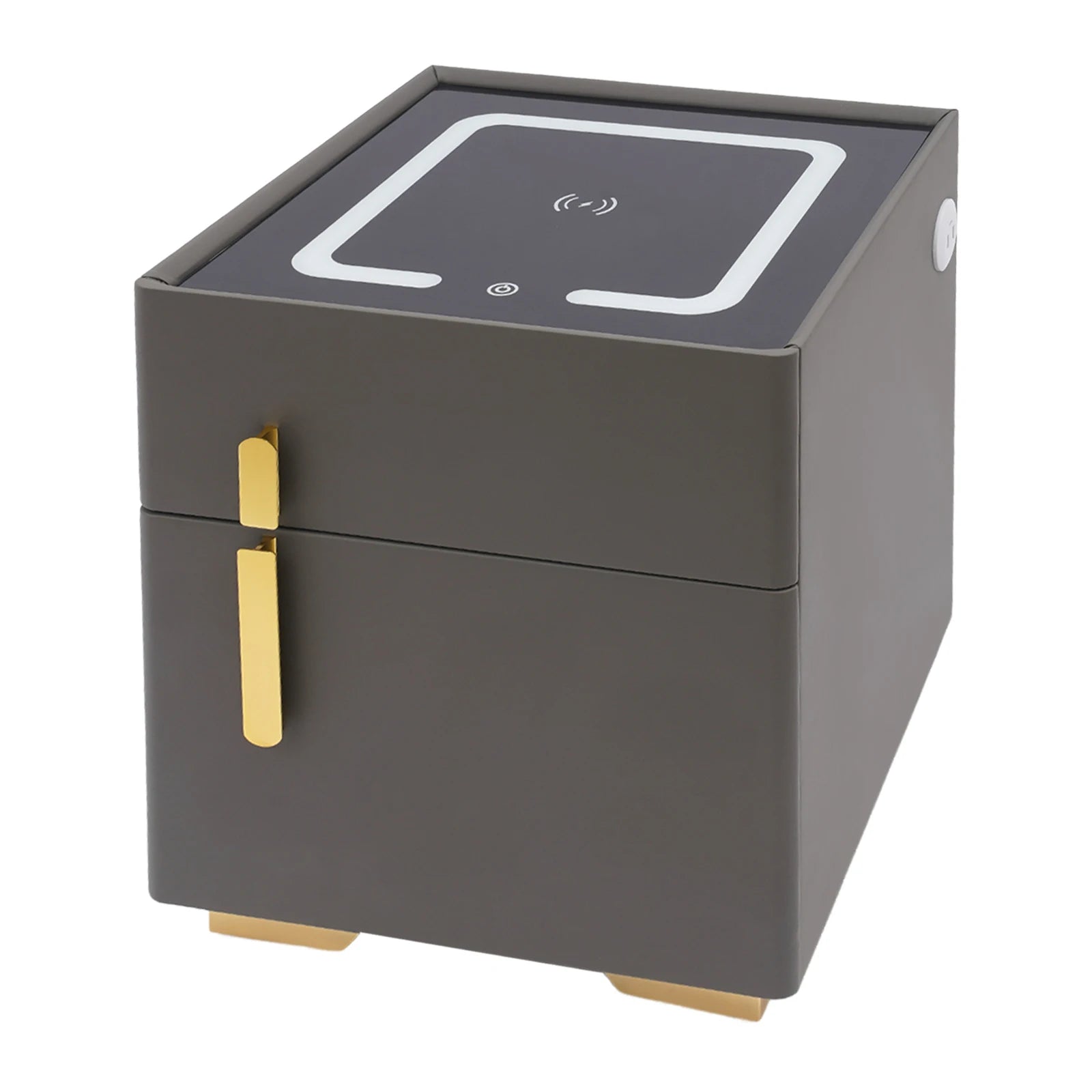 Smart Nightstand w/ Drawer & Safe Wireless Charging