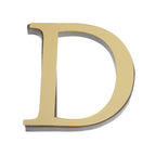 26 English Letters Wall Sticker 3D Mirror Acrylic Gold