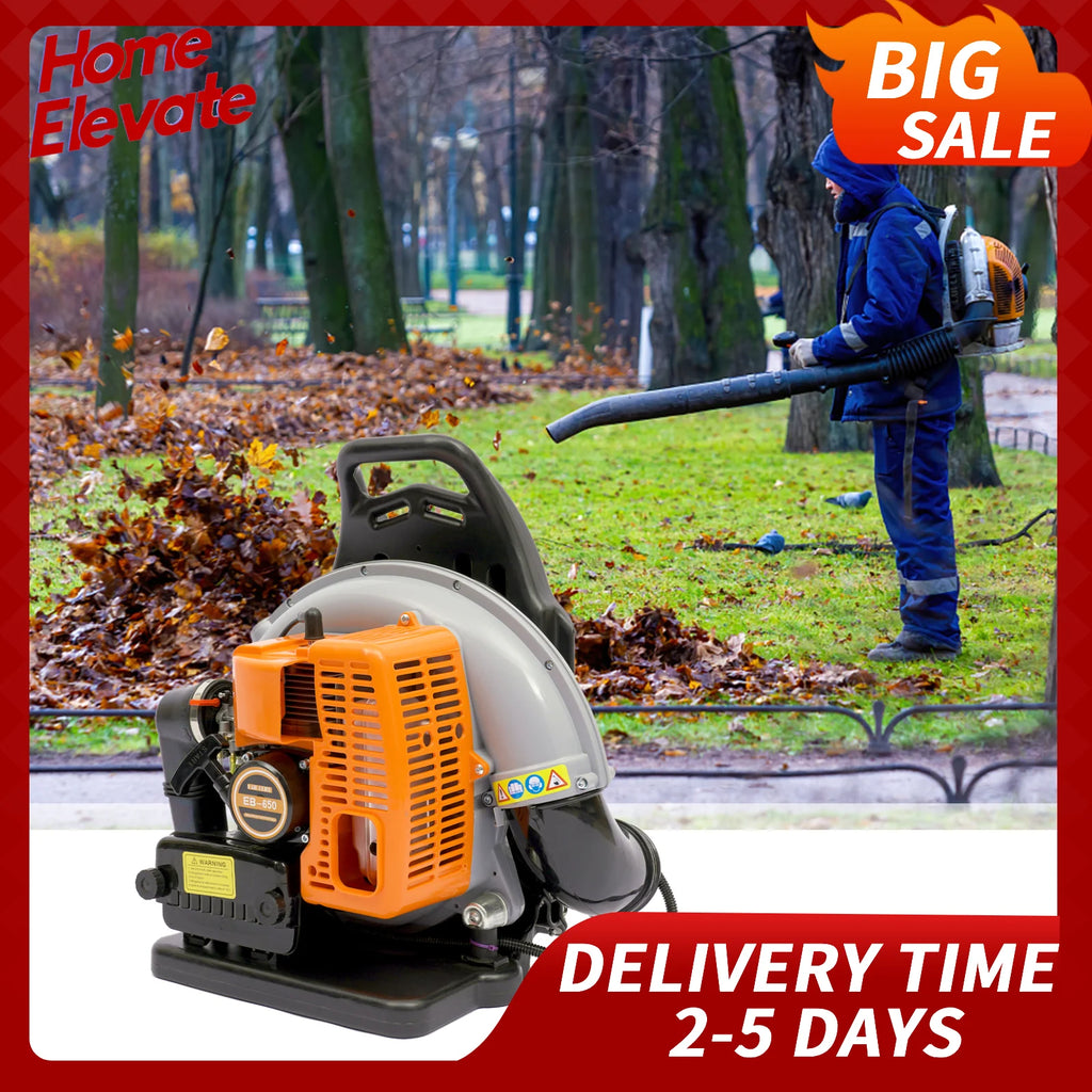 63CC Gas Leaf Blower Backpack High Power Yard Debris Clener