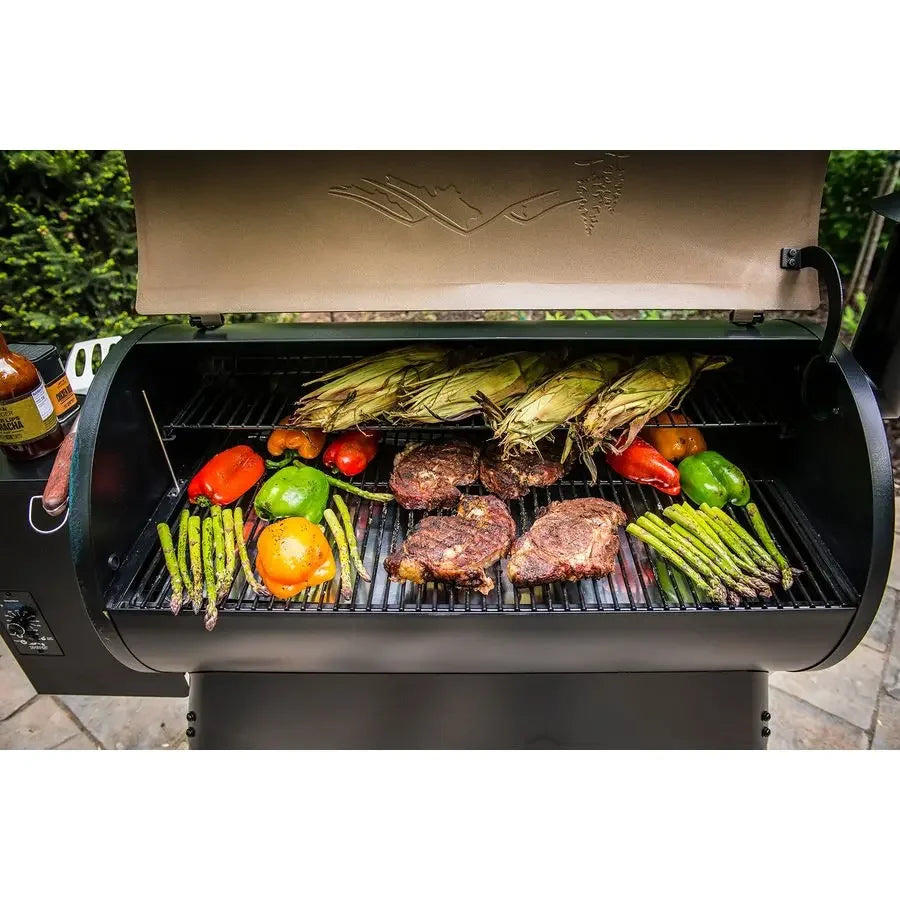 Grills Pro 34 Electric Wood Pellet Grill and Smoker, Bronze, 884 Square Inches Cook Area, 450 Degree Max Temperature,