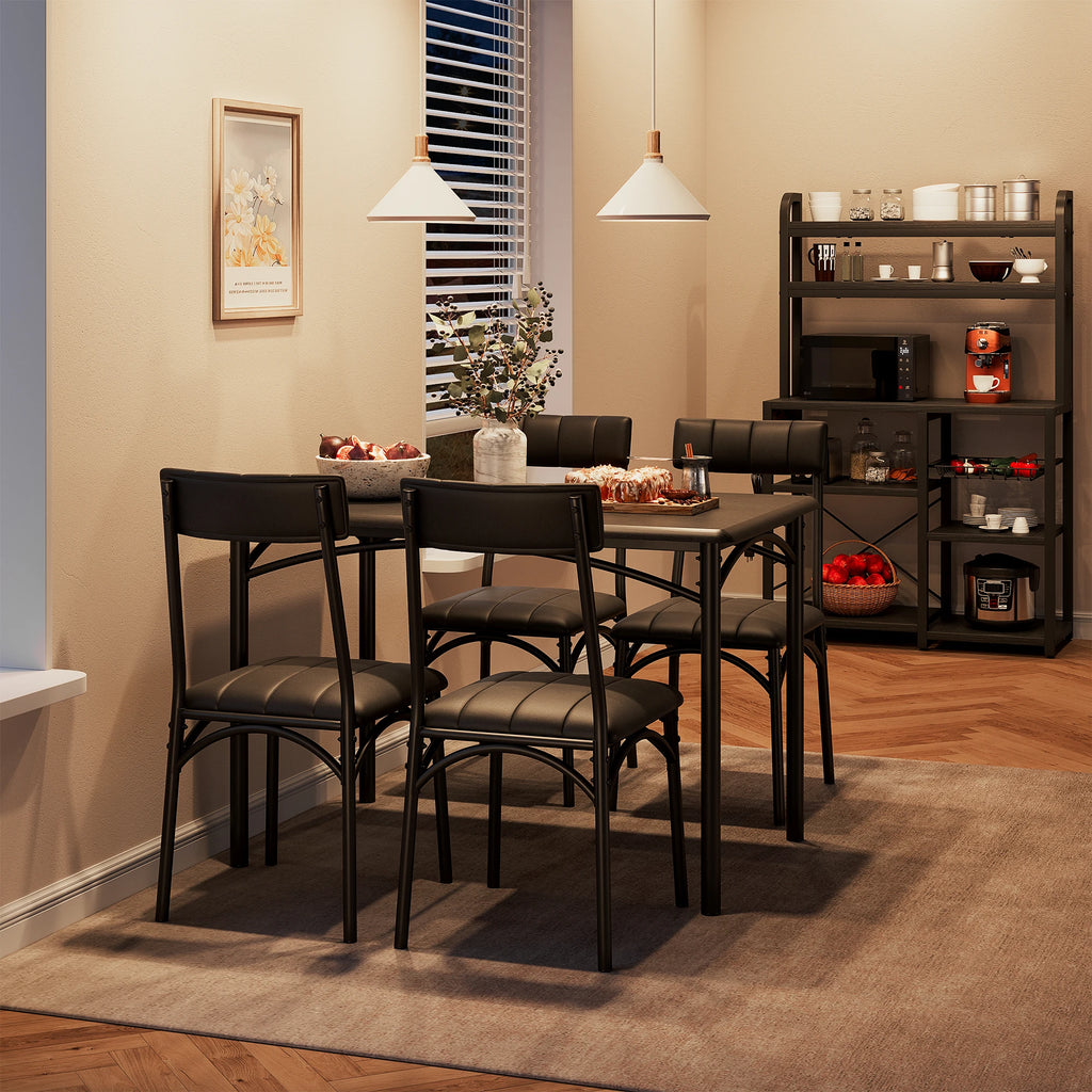 5-Piece Dining Table Set for 4,