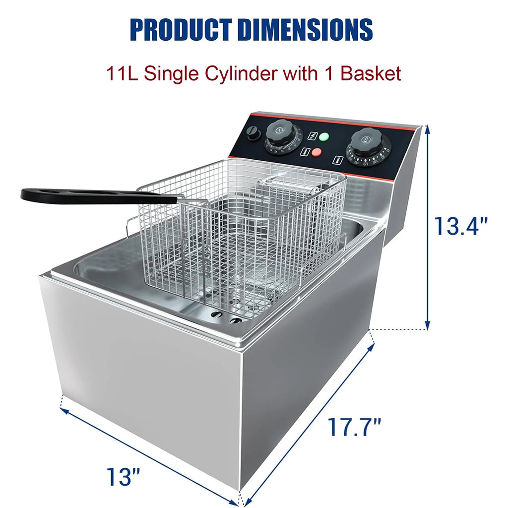 Commercial Electric Deep Fryer with Baskets