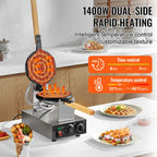 Commercial Egg Bubble Waffle Maker 1400W Non-Stick Stainless Steel