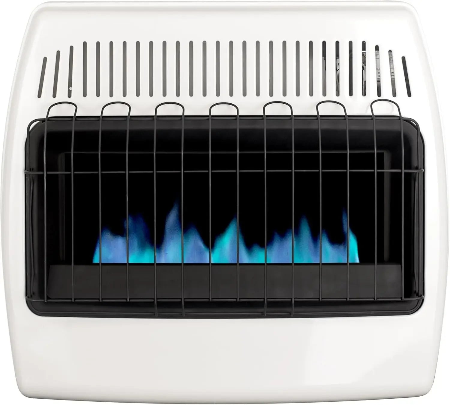 30,000 BTU Liquid Propane Blue Flame Vent Free Wall Heater, White