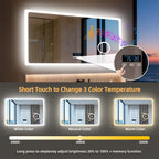 Bluetooth Bathroom LED Light Vanity Mirror 3X Magnify Dimmable