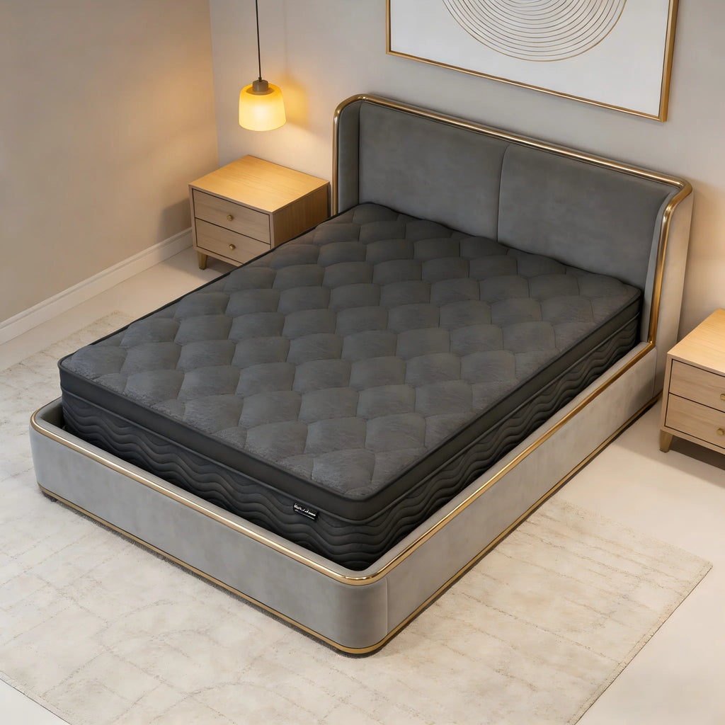 King Queen Full 12 inch Premium Hybrid Mattress in a Box with Back Lumbar Support, Pocket Spring Bed for Motion Isolation