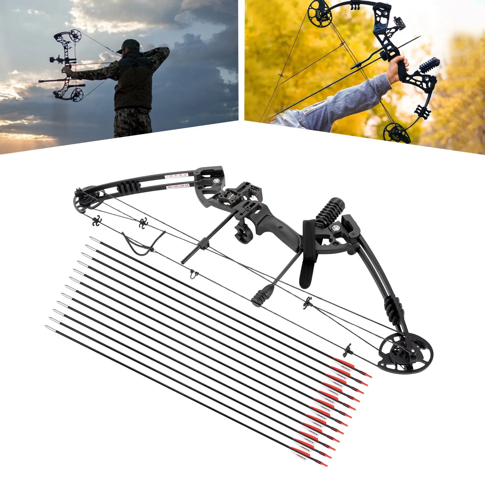 Right Hand Archery Compound Bows Draw Weight 30-55lbs,Adjustable for Adults and Beginners 310fps