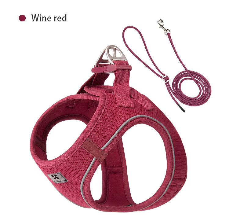 Dog Harness Leash Set for Small Medium Dog Adjustable Reflective Puppy Cat Harness
