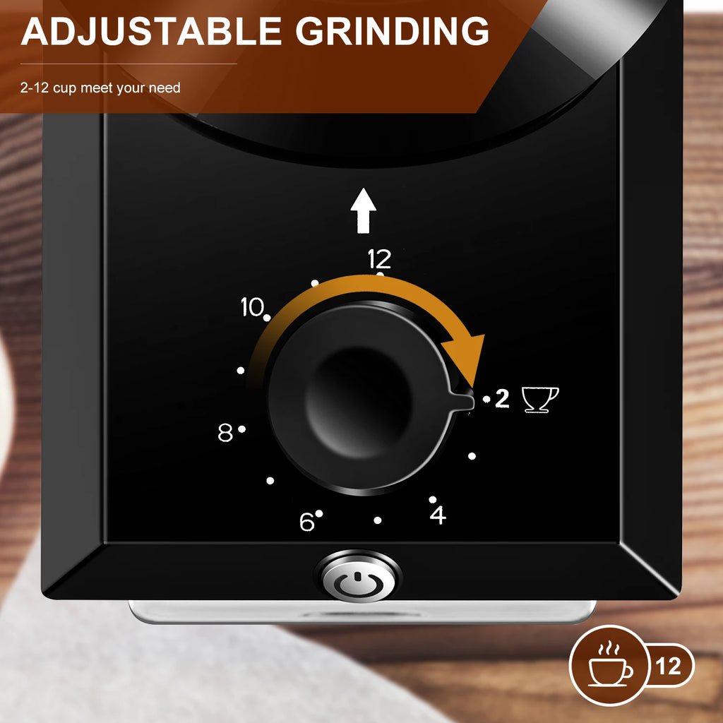 Electric Coffee Bean Grinder With 28 Adjustable Gears