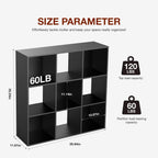 9 Cube Storage Organizer Wooden Shelf Bookcase