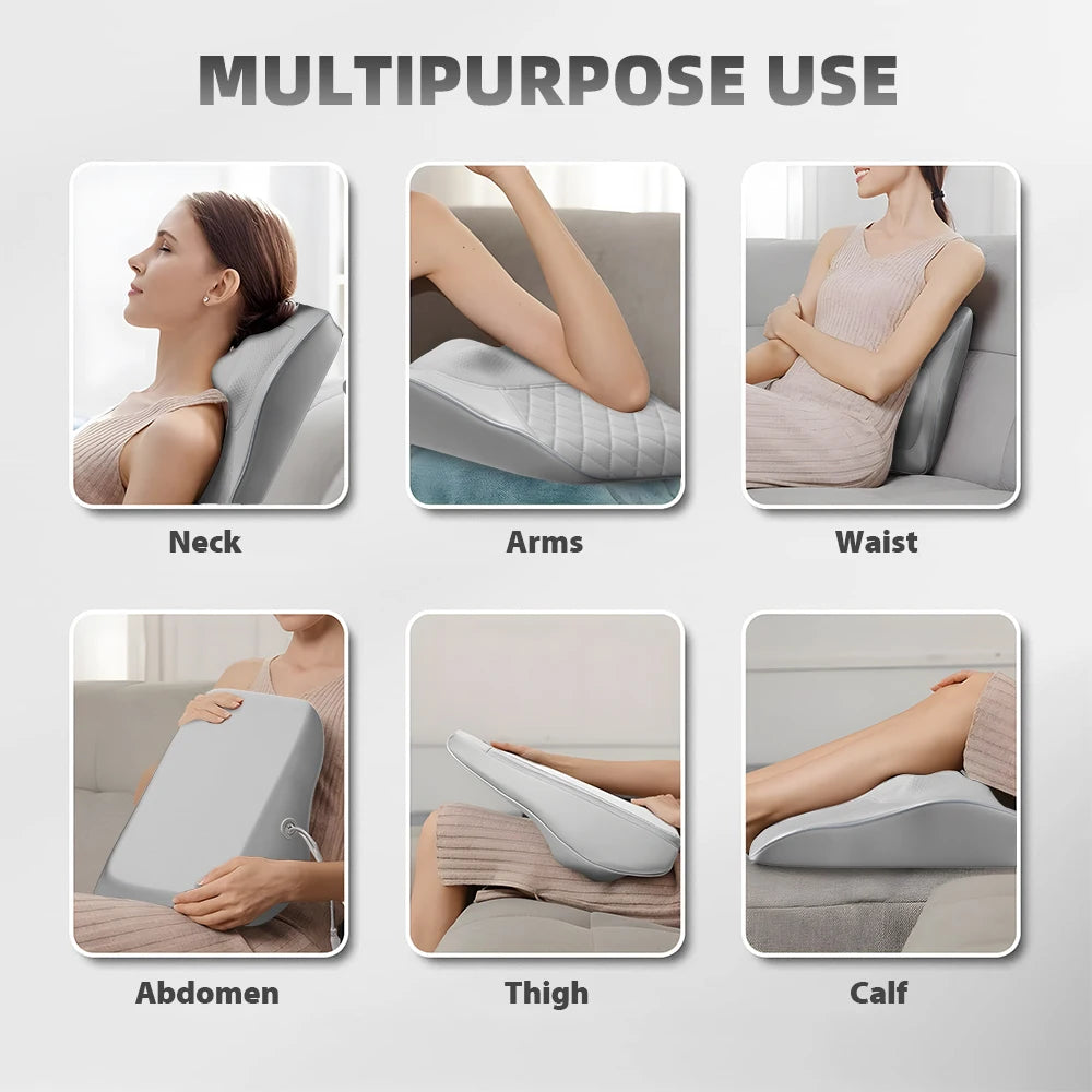 Back Massager Neck Massager with Heat 3D Kneading Massage Pillow for Relax Neck Back Shoulder Legs Gifts for Men Women Mom Dad