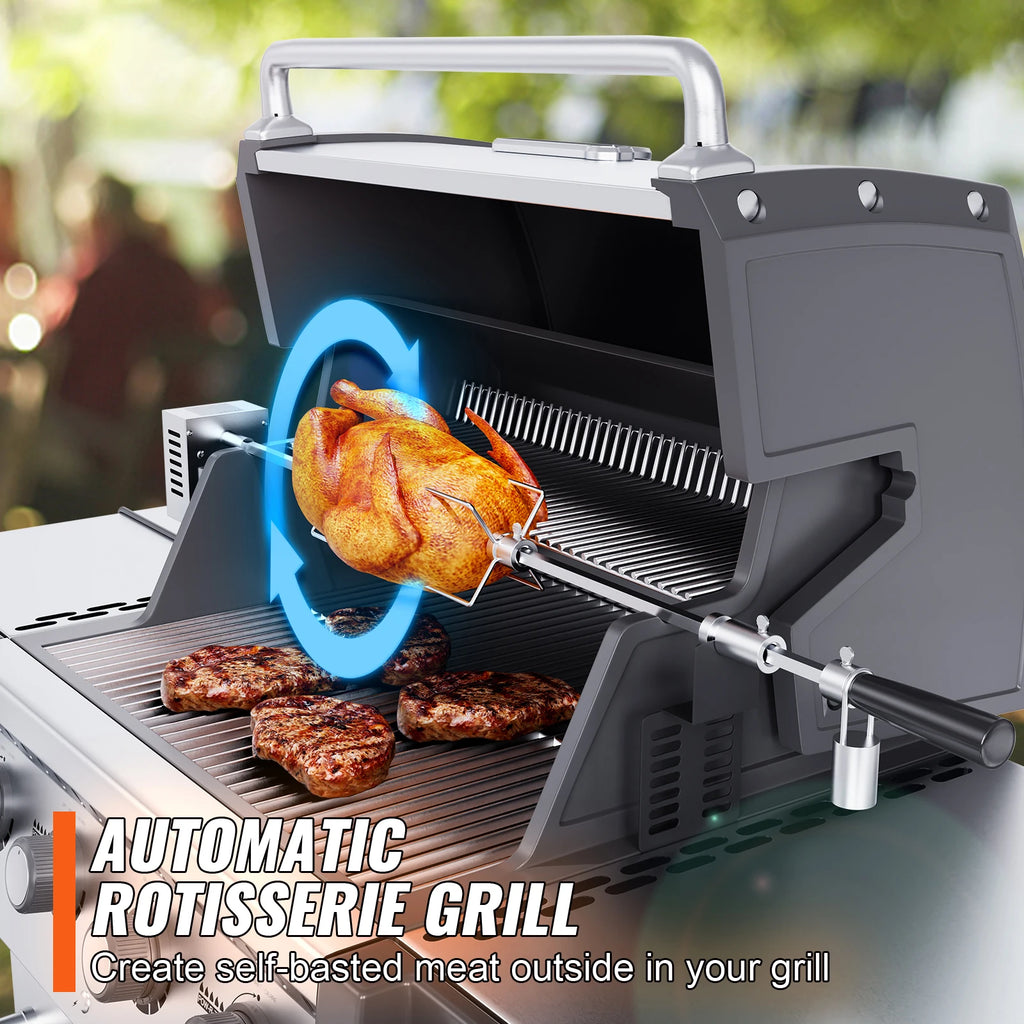 Universal Grill Rotisserie Kit
