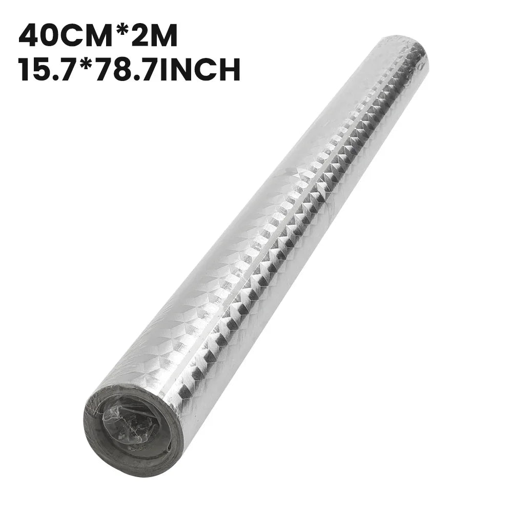 5/2/1M Modern Kitchen Oil-proof Self Adhesives Stickers High-temperature Aluminum Foil Gas Stove Cabinet Contact Sticke