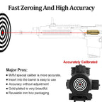 9MM Optics Cartridge Red Dot Laser Bore Brass 9MM Bore Boresighter For Pistol Rifle Scope Hunting Accessories 6 Batte