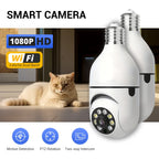 Light Bulb Security Cameras Outdoor Wireless WiFi Camera 5GHz, 360 Degree