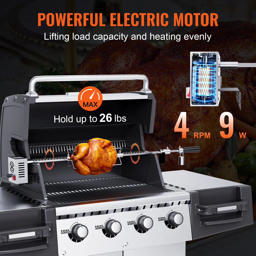 Universal Grill Rotisserie Kit