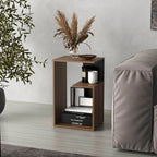 25" High 3-Tier Side Table Black Wengue - Walnut