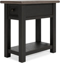 Tyler Creek Chair Side End Table, Smooth-gliding Drawer