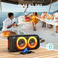 100W RMS Bluetooth Speakers, IPX6 Waterproof,