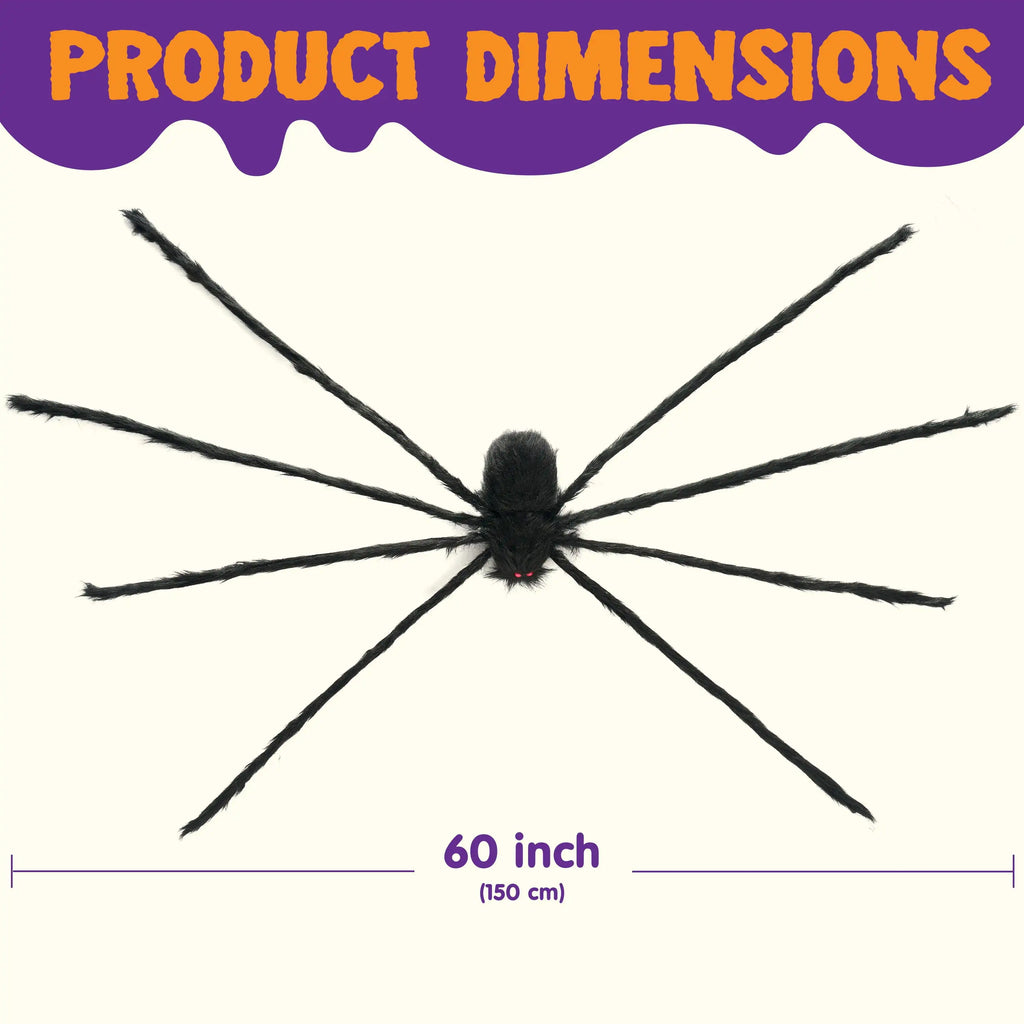 5 ft Light Up Giant Spider Halloween Decorations